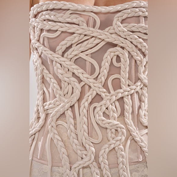 Never Lost Tassel Mesh Corset - L - Picture 5 of 10